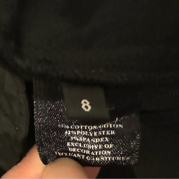 Robert Rodriguez Black Cropped Pants Luxe Ribbon Belt Career Office Size 8 - Picture 8 of 10